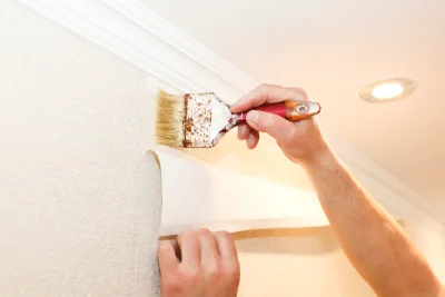 Pose de papier peint à Propriano — revêtements muraux et toiles de verre